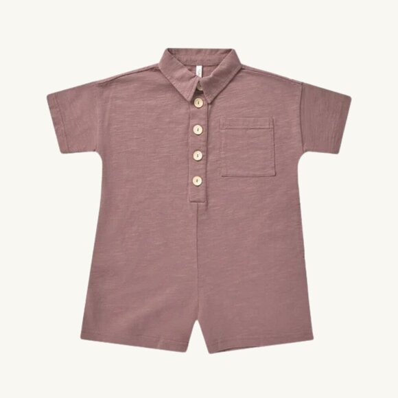 Rylee + Cru Other - NWT - Rylee + Cru Mulberry Frankie Romper size 4-5​